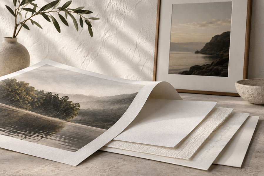 Professional photo and fine art paper textures