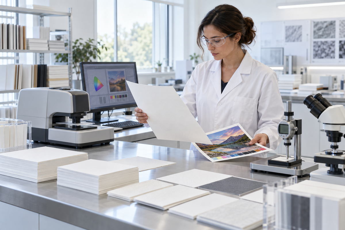 Paper laboratory quality control and media testing