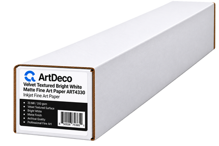 Velvet Textured Bright White Matte Fine Art Paper ART4330