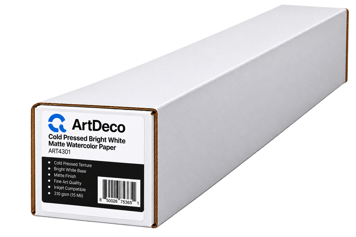 Cold Pressed Bright White Matte Watercolor Paper ART4301