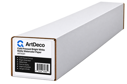 Cold Pressed Bright White Matte Watercolor Paper ART4301