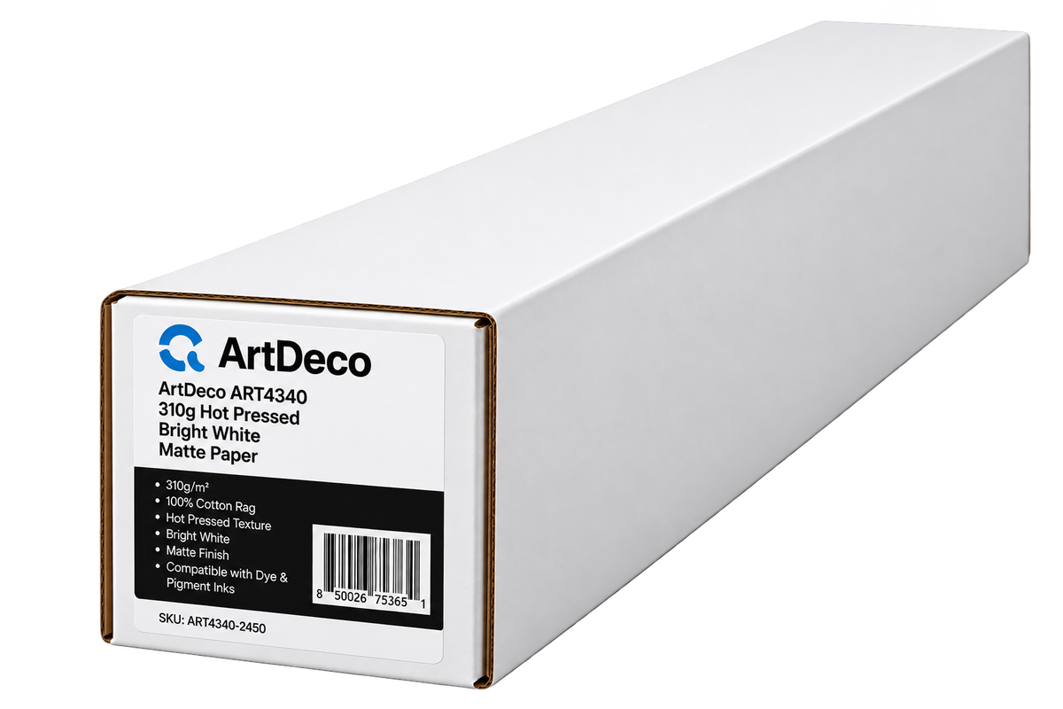 Hot Press Bright Watercolor Matte Paper 4340