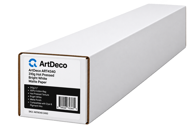 Hot Press Bright Watercolor Matte Paper 4340