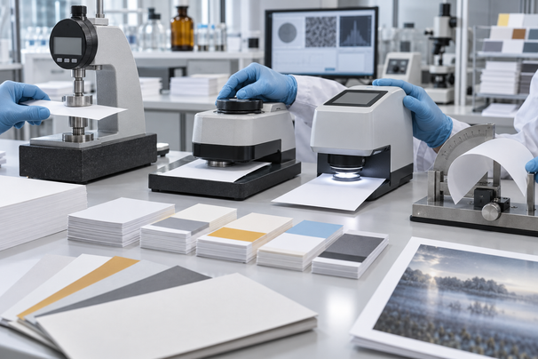 Coated paper quality testing laboratory